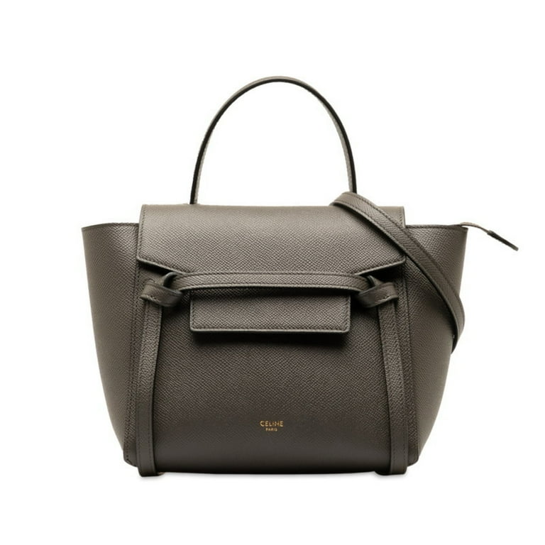 Pre-Owned Celine Nano Belt Bag Handbag Shoulder S-AI-1282 Grey 