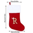 thumbnail image 2 of npkgvia Christmas Decorations,Hanging Decor,Monogram Christmas Stockings Stocking Classic Personalized Stocking Decoration For Family Holiday Season Character Alphabet Christ,Clearance, 2 of 2