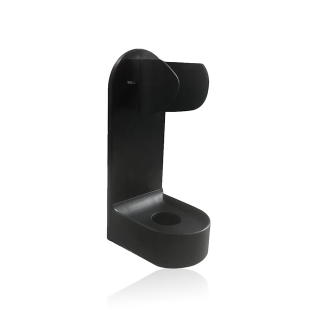 Naiovety Base de soporte para cepillos de eléctricos, soporte de almacenamiento para cepillos sin perforaciones montado en la pared, Almacenamiento y organización del hogar Negro