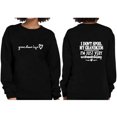 thumbnail image 1 of POINTERTECK Women Winter Autumn Round Neck Top Text Print Long Casual Hoodies, 1 of 5