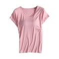 thumbnail image 3 of Baberdicy Women's Padded Tank Tops Built in Bra Sleeveless Yoga Camisoles Casual Workout Undershirts, Pink L, 3 of 10