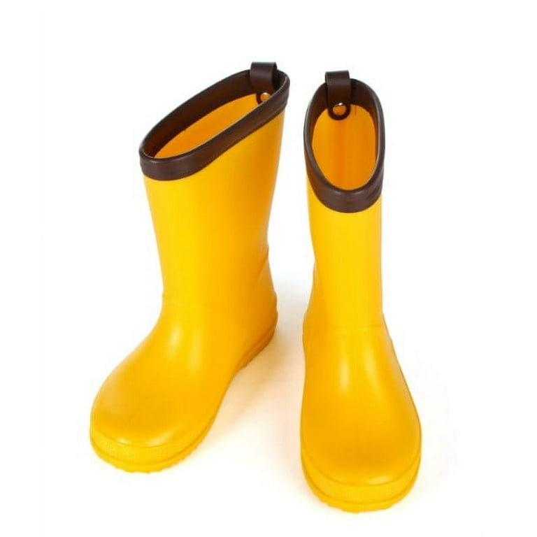 KAQ Kids Rain Boots Premium Collection Waterproof Natural Rubber Boots for Toddlers and Kids Girl s Size 9 Toddler Blue