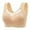 Beige, variant on Women's Comfortable Transparent Shoulder Strap Cordless Backless Bra with Convertible Straps, Size 44