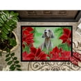 thumbnail image 3 of Carolines Treasures CK1322JMAT Weimaraner Poinsettas Door Mat Indoor Rug or Outdoor Welcome Mat 24x36 Doormat  36"L x, 3 of 4