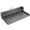 Grey + MDF + MDF, variant on Laundry Room Countertop with Non-slip Pads, 54 x 27.5 Double Layer Washer Dryer Topper for Folding and Organizing, MDF Wood Shelf with Edge, Black