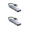 thumbnail image 1 of Methold Hub multipuerto USB 3,0, estación de acoplamiento de velocidad rápida, divisor de baja latencia, adaptador de disco en U para ordenador, Gris USB 3.0 2piezas, 1 of 6
