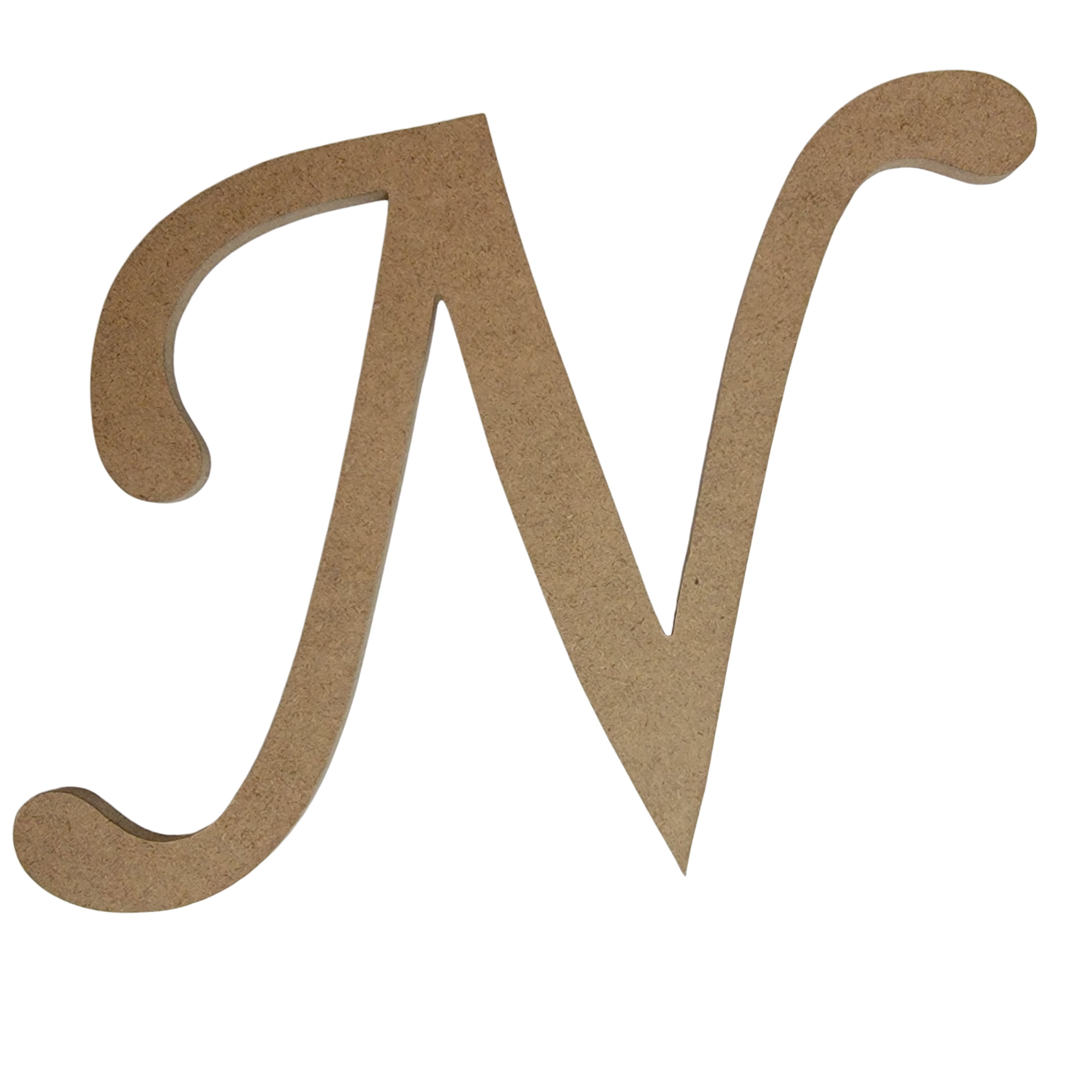 Wooden Letter Unfinished, Monotype Font, Craft Cutout