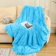 thumbnail image 2 of Faux Fur Luxury Throw Blanket, Double Side Soft Fluffy Shaggy Fuzzy Blanket for Couch Sofa Bed (51" x 63"), 2 of 6