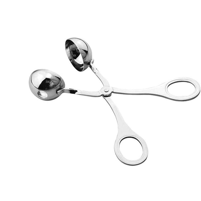 Molde para albóndigas de acero inoxidable, pinza para albóndigas, pinza para comida de pescado, molde de cocina.