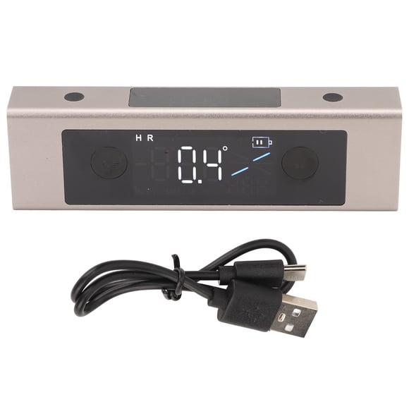 Inclinómetro digital transportador de un solo eje 4 x 90° con pantalla LED de doble cara inteligente y medidor de ángulos láser