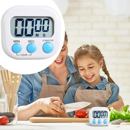 

Sanamity Large Button Kitchen Timer 1Piece Multi Function Electronic Timer Kitchen Timer Stopwatch Count Up And Down Management Timer Small Kitchen Timer White