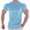Sky Blue, variant on WMTBSRSW Men's Muscle Round Neck T Shirt Short Sleeve Longline Basic Shirt Quick Dry Gym Workout Athletic Tee Shirts