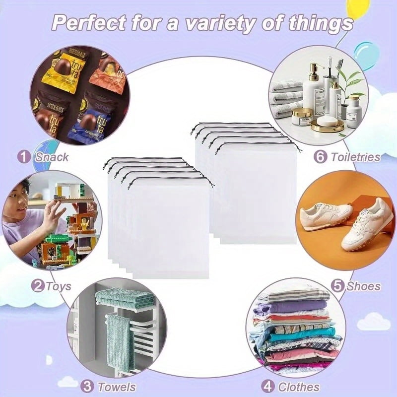 Typpkmm | Foldable 5/10/ Portable Shoe Drawstring Eco Storage Bag 20PCS