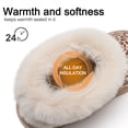 thumbnail image 5 of Ecetana Women's Fuzzy Plush House Slippers Warm Memory Foam Indoor Outdoor Non-Slip Booties, 5 of 9