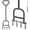 D: 4 Plugs Coring Aerator, variant on Manual Lawn Aerator with 4 Stainless Steel Coring Tines, Soil Core Storage Tray, and Pre-Assembled Handle for Healthier Grass