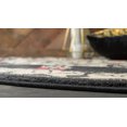 thumbnail image 4 of Rugs.com Chelsea Collection Rug – 6' Round Black Medium Rug Perfect For Kitchens, Dining Rooms, 4 of 6