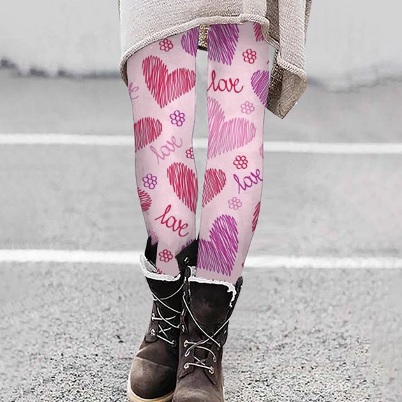 All Your Basics AXXD Pink Leggings Women Trendy Stretchy Warm Thermal Pants Elastic Leggings Pants