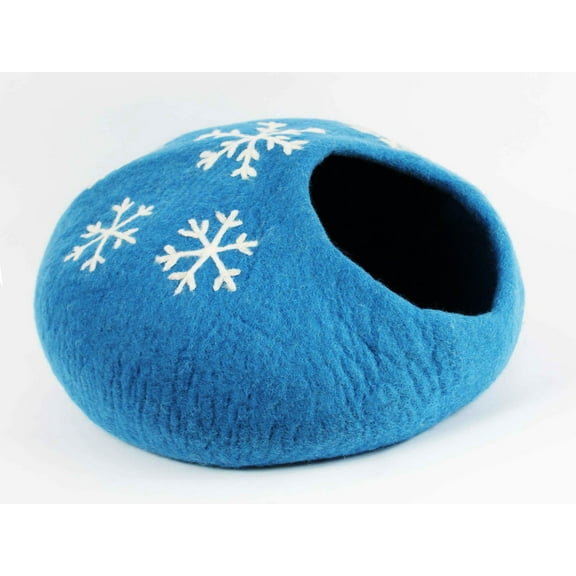 Snowflake Felt Cat Cave