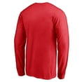 thumbnail image 3 of Men's Red Washington Capitals Team Arch Knockout Long Sleeve T-Shirt, 3 of 3