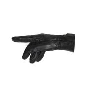 Men's Genuine Leather Warm Lined Driving Gloves (L, BLACK)