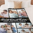 thumbnail image 5 of Custom Blanket with Photos Text，Customized Blanket Image Throw, Personalized Photo Blankets for Men Women Wife Husband Son Daughter Friend Birthday Christmas Day Wedding Memorial Gift Blankets, 5 of 6