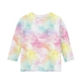 thumbnail image 5 of Shirts for Girl Crew Neck Kids Girls Short Sleeve Tees for Boys Tie Dye Tee Boys Girls Blouse Size 14 New Arrivals, 5 of 5