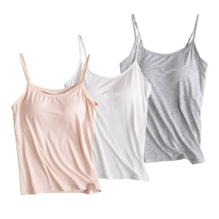 Limited Time Savings  3PC Tank Top  Padded Bra  Neck Strap  Basic Layer  Sleeveless  Summer 2024  Women s  Comfort Fit  Quick Dry  Lightweight  Versatile  Workout  Leisure  Backless Bra | Beige 2XL