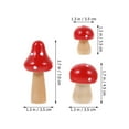 thumbnail image 2 of Worgeous Adorable Red Plastic Mushroom Decor for Shelf and Garden Decoration 6pcs Mini Size, 2 of 8