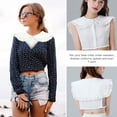 thumbnail image 4 of MIANGASTORE 1 Pce Blouse Col Faux Tout-Aller Chemise Chandail Col Poupée Col en Chiffon, 4 of 7