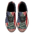 thumbnail image 2 of Merry ChriStas Tree American flag Shoes Sneakers for Women Men Black Size 9.5, 2 of 7