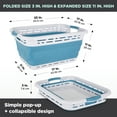 thumbnail image 6 of Pop & Load Laundry Basket White & Blue Pantone: 7459C, 6 of 7
