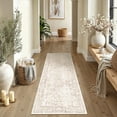thumbnail image 3 of BERTHMEER 3'x8' Washable Runner Rugs for Hallway Kitchen Entryway Non-slip, Brown, 3 of 6