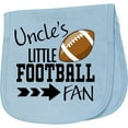thumbnail image 2 of Inktastic Uncle's Little Football Fan Baby Burp Cloth, 2 of 3