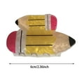 thumbnail image 3 of Funny Teacher Pencil Hair Clips for Women Cute Back to School Jaw Barrettes Stylish Hair Accessories for Unique Classroom and Appreciation Present, 3 of 4