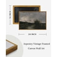 thumbnail image 6 of HFDF Vtage Canvas Wall Art, Large Eveng Sky Livg Room Art Decor Aesthetic, Nature Landscape Wall Decor for Bedroom Bathroom, Office, 14x11inch Framed, 6 of 6