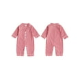 thumbnail image 2 of Suealasg Baby Girls Boys Spring Fall Pajamas Rompers Plaid Turn Down Collar Long Sleeve Bodysuits Jumpsuits Sleepwear, 2 of 9