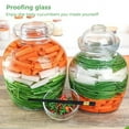 thumbnail image 6 of Glass Fermenting Jar, Large Capacity Sealed Pickle Tank, Traditional Chinese Fermentation Crock with Water Seal Airlock Lid for Pickling Kimchi Sauerkraut, 6 of 7