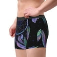 thumbnail image 2 of Yiaed Dreamcatcher With Colorful Feathers Print Men's Soft Cotton Boxer Shorts Breathable Boxers Underwear Moisture-Wicking Underwear Stretch Boxer Briefs for Man-Medium, 2 of 5