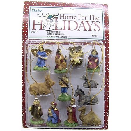 Mini Ornaments: Nativity Set, .75 Inch