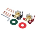 thumbnail image 2 of Kit de abrazadera de conector positivo y negativo Sincero 4 vías Liberación rápida 13 piezas Aleación de aluminio cobre, 2 of 9