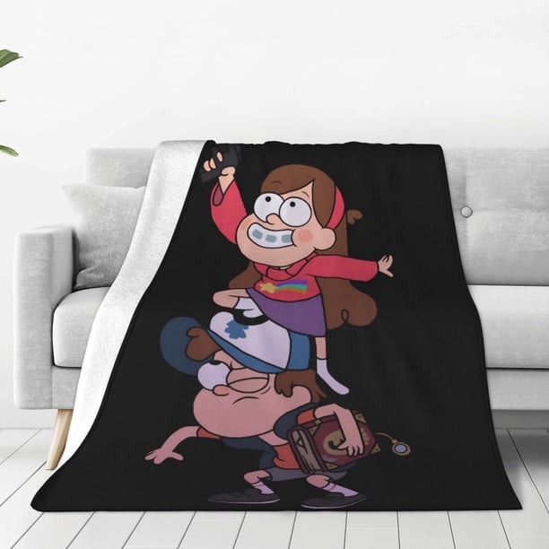 Manta de felpa Gravity Falls, ligera, suave y difusa, de microfibra, para sofá, cama, sofá, manta de microfibra ultra suave