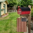 thumbnail image 6 of Independence Day Vintage Garden Flag American Blue Red The Stars and Stripes Burlap Flags 12.5x18 Vertical Double Sided Small Garden Flags Memorial Patriotic the StarSpangled Banner for, 6 of 6