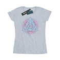 thumbnail image 1 of Harry Potter Womens Neon Deathly Hallows Cotton T-Shirt, 1 of 5