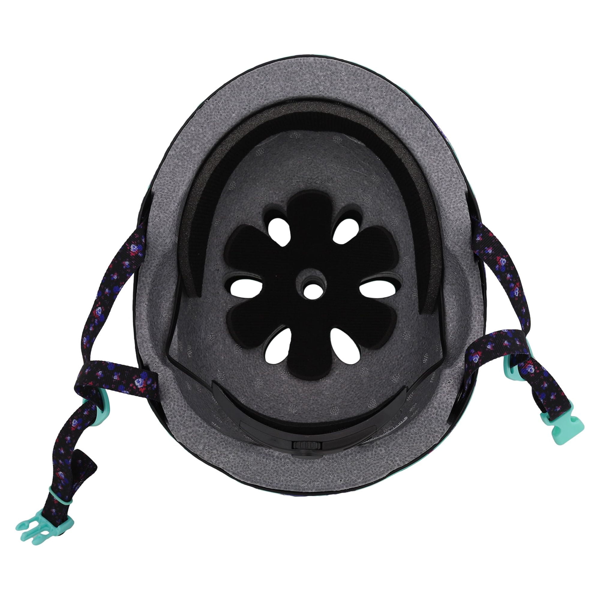 Krash! Fierce Flower Bike Helmet, Mint, Youth 8+ (54-58cm)