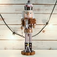 thumbnail image 5 of Ornativity Christmas Candyland Gingerbread Brown Wooden Nutcracker Candy Cane & Gingerbread Cookies, 5 of 7