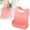 Pink, variant on Leojiow Baby Silicone Bib Dining Bib With Pocket Feeding Bib With Food Trap Washable Silicone Adult Bib Soft And Comfortable Bib One Size Pink