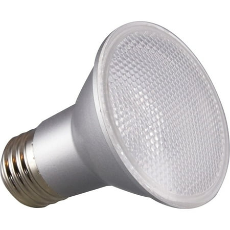 

Satco 6.5W PAR 20 LED Bulb - 6.50 W - 50 W Incandescent Equivalent Wattage - 120 V AC - 520 lm - Parabolic Reflector - PAR20 Size - Clear - Warm White Light Color - E26 Base - 25000 Hour - 4940.3°