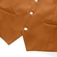 thumbnail image 3 of Men's Suit Vest Business Formal Dress Waistcoat with 3 Pockets Slim Fit Button V Neck Tuxedo Vests, 3 of 3