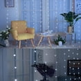 thumbnail image 3 of Window Curtain String Lights, 300 LEDs, 8 Lighting Modes, Copper Fairy Lights with Remote Control, USB Powered, Waterproof for Christmas, Bedroom, Party, Wedding, Home, etc., 3 of 5