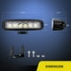thumbnail image 5 of Barra de luces LED Nilight de 18 W para conducción puntual, barco todoterreno, 2 unidades, 5 of 7